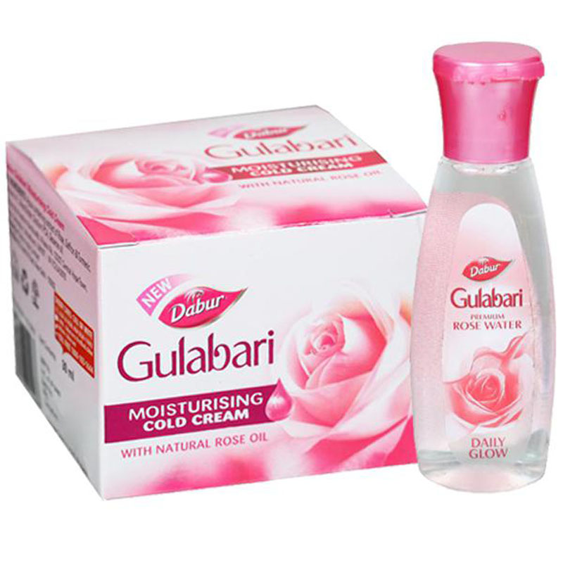 Dabur Gulabari Cold Cream with Gulabari Lotion 50ml Free